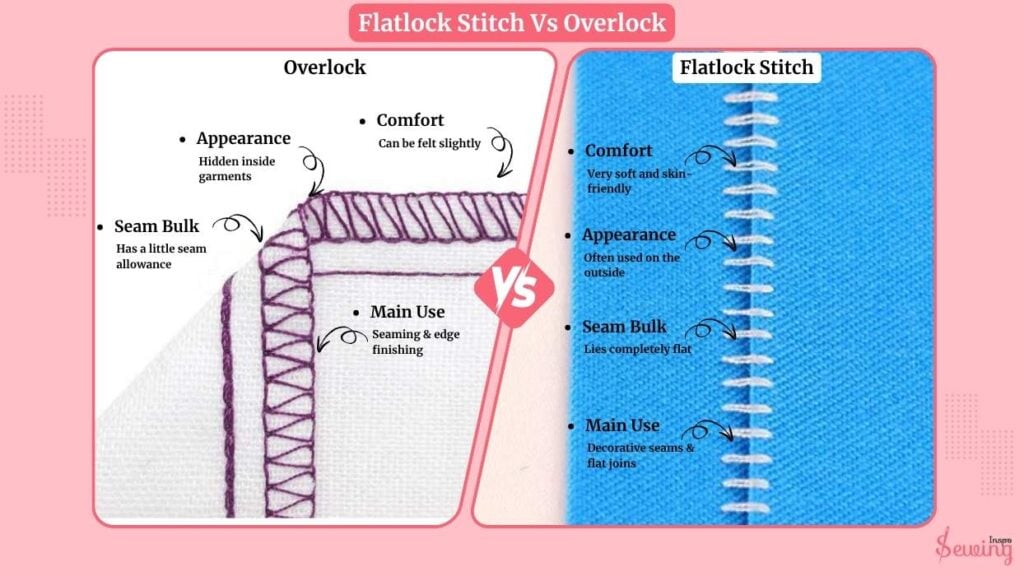 Flatlock Stitch Vs Overlock