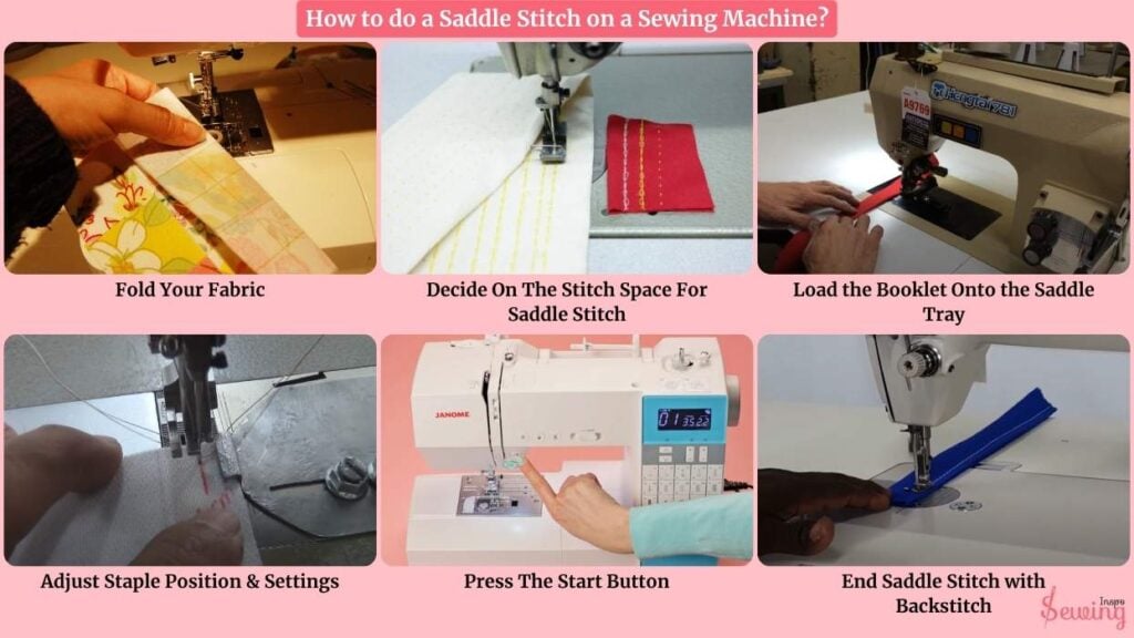 How to do a saddle stitch on a sewing machine