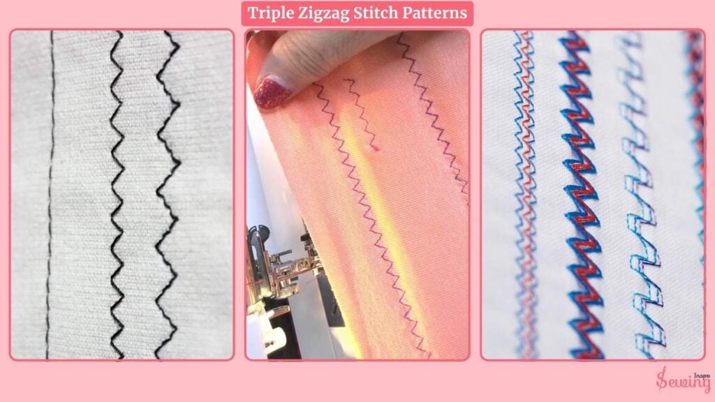 Triple Zigzag Stitch Patterns