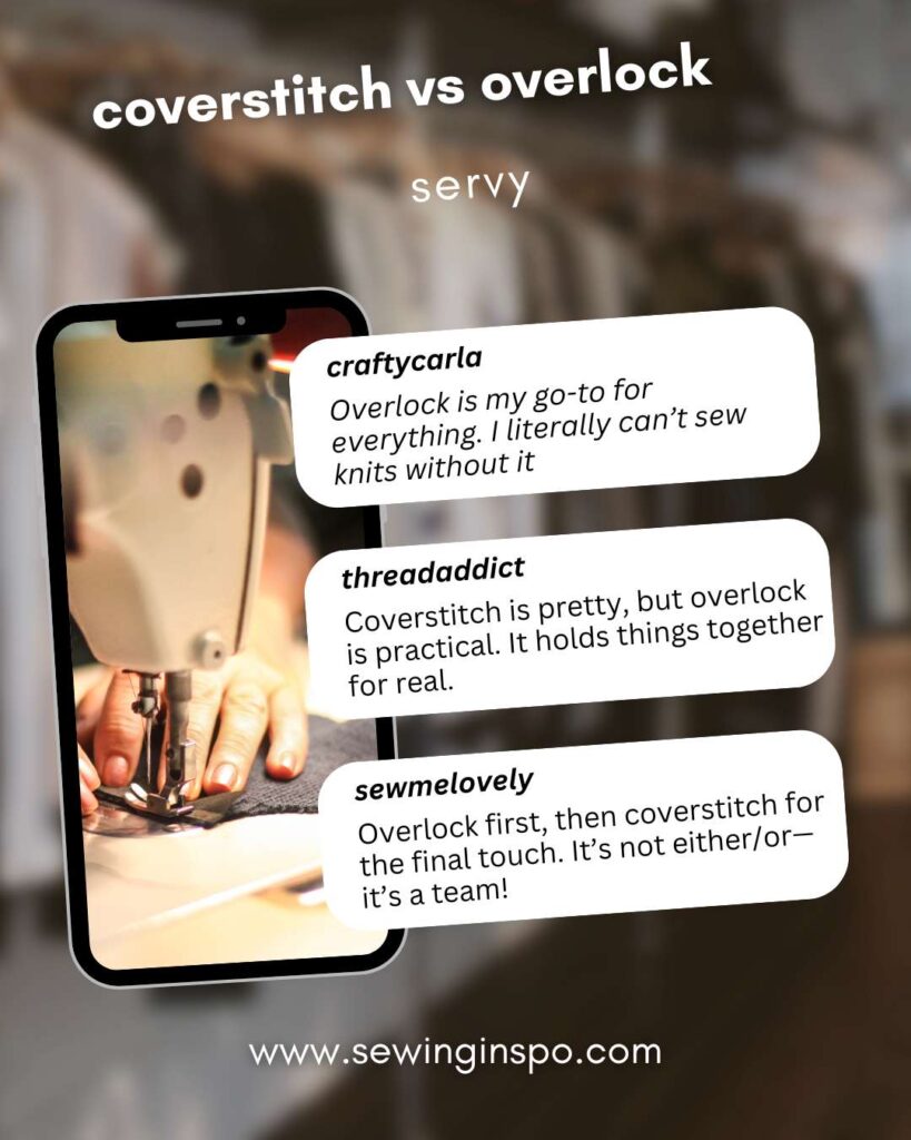 coverstitch vs overlock survey