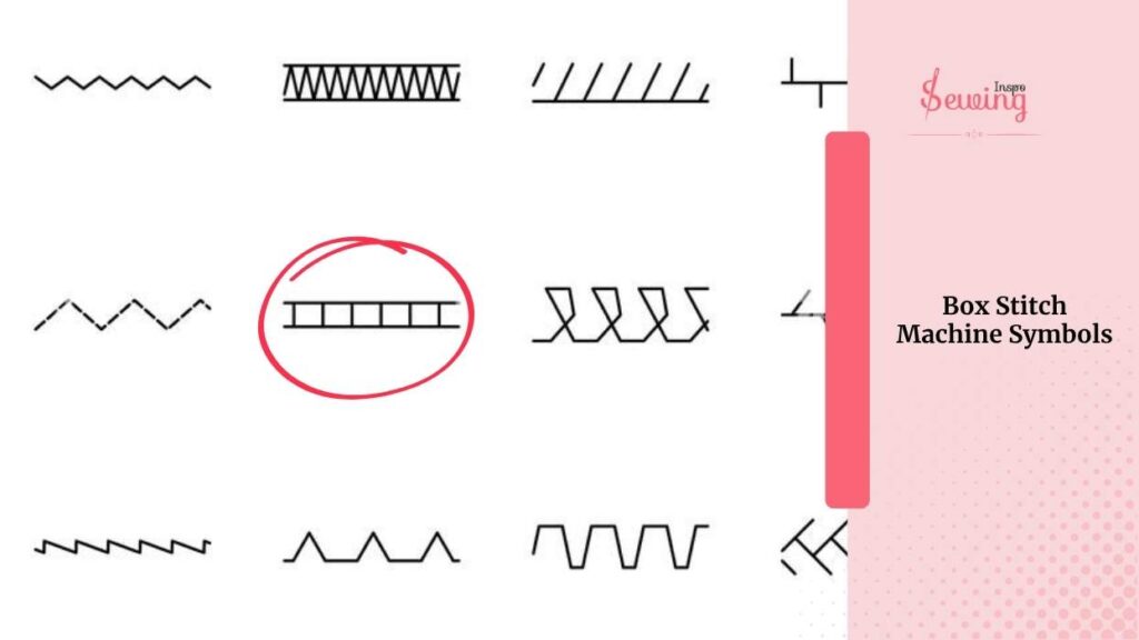 Box Stitch Machine Symbols