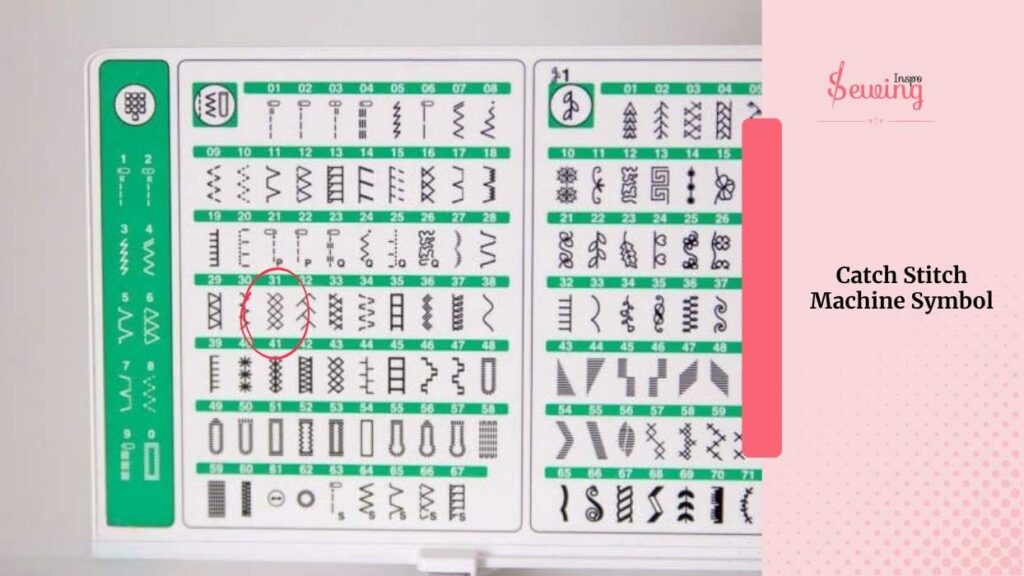Catch Stitch Sewing Machine Symbol