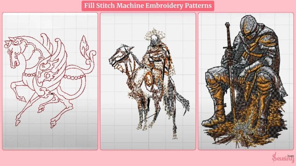 Fill Stitch Machine Embroidery Patterns