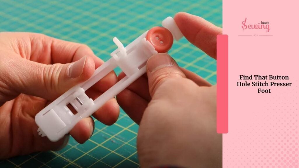 Find That Button Hole Stitch Presser Foot