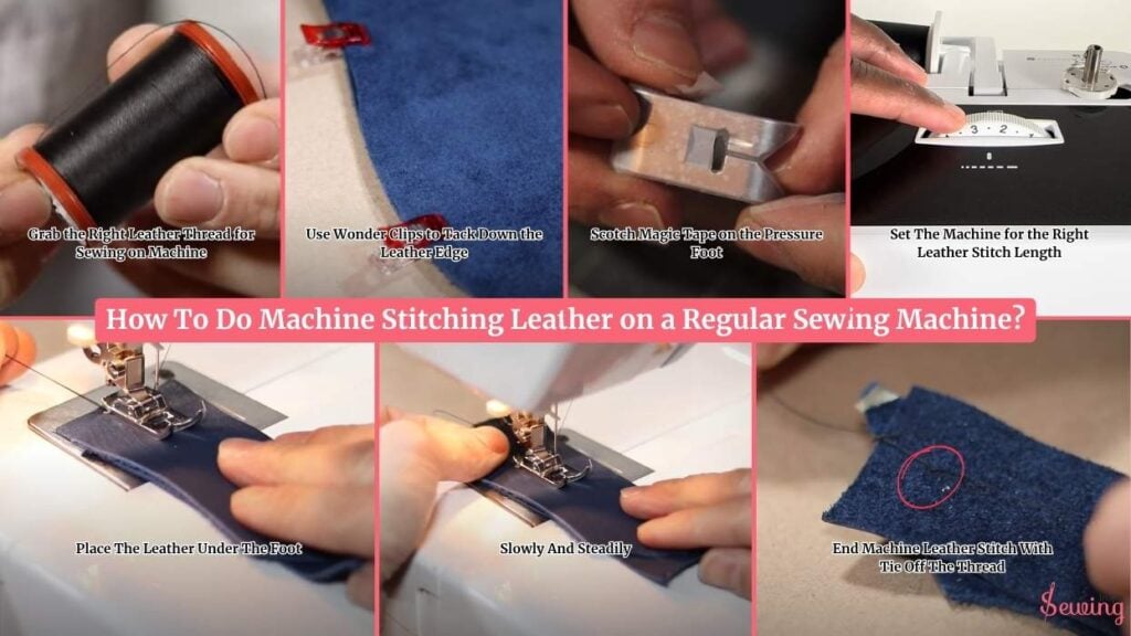 How To Do Machine Stitching Leather On A Regular Sewing Machine