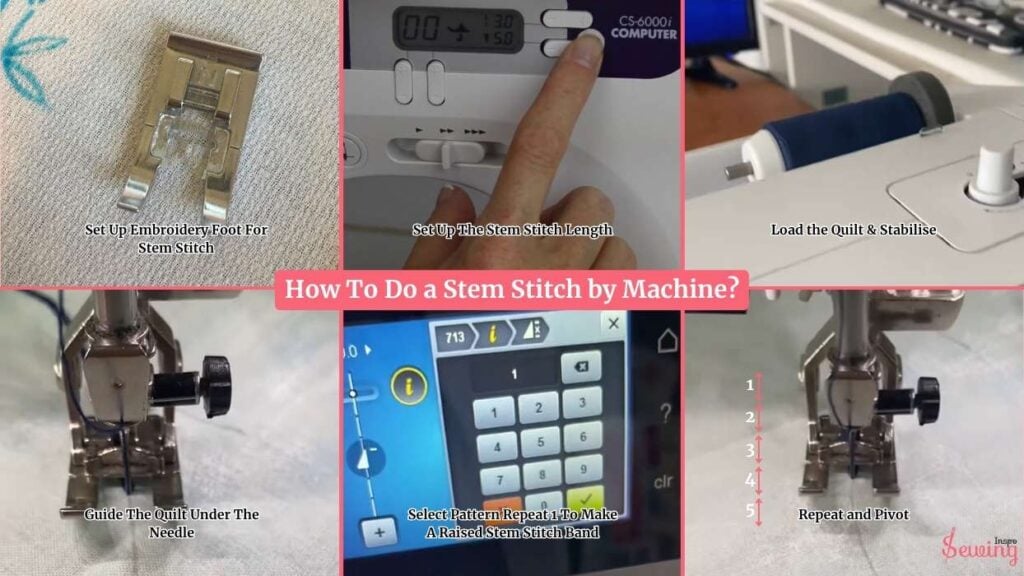How To Do A Stem Stitch By Machine