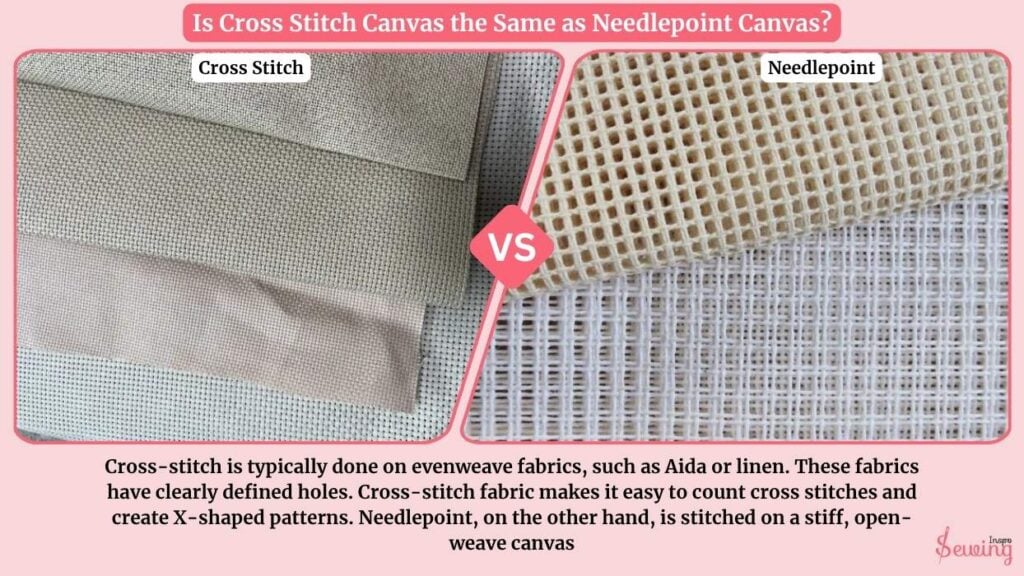 Is Cross Stitch Canvas The Same As Needlepoint Canvas