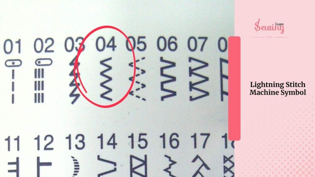 Lightning Stitch Machine Symbol