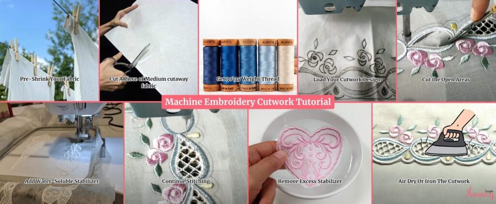 Machine Embroidery Cutwork Tutorial