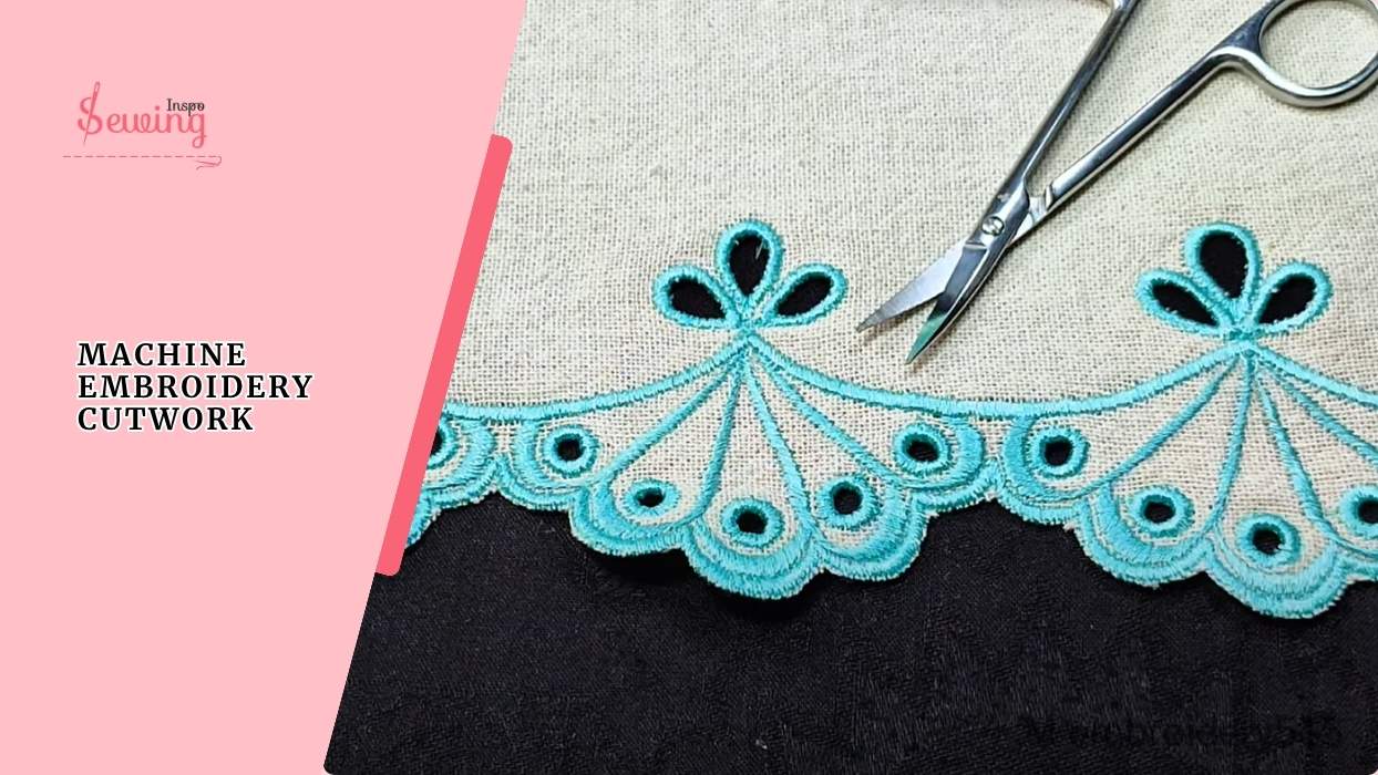 I Made Some Machine Embroidery Cutwork Border Designs| Here Is How My Cutwork Embroidery