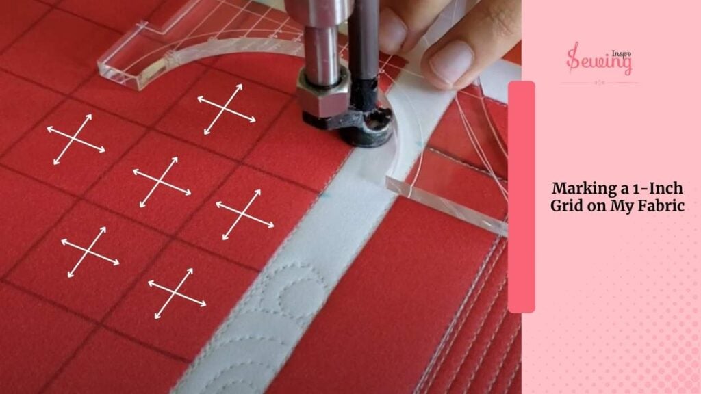 Marking a 1-Inch Grid on My Fabric