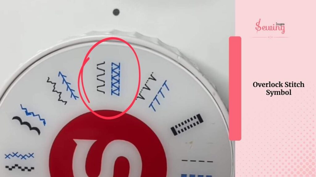 Overlock Stitch On Sewing Machine Symbol