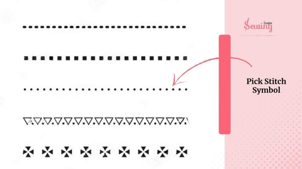 Pick Stitch Sewing Machine Symbol