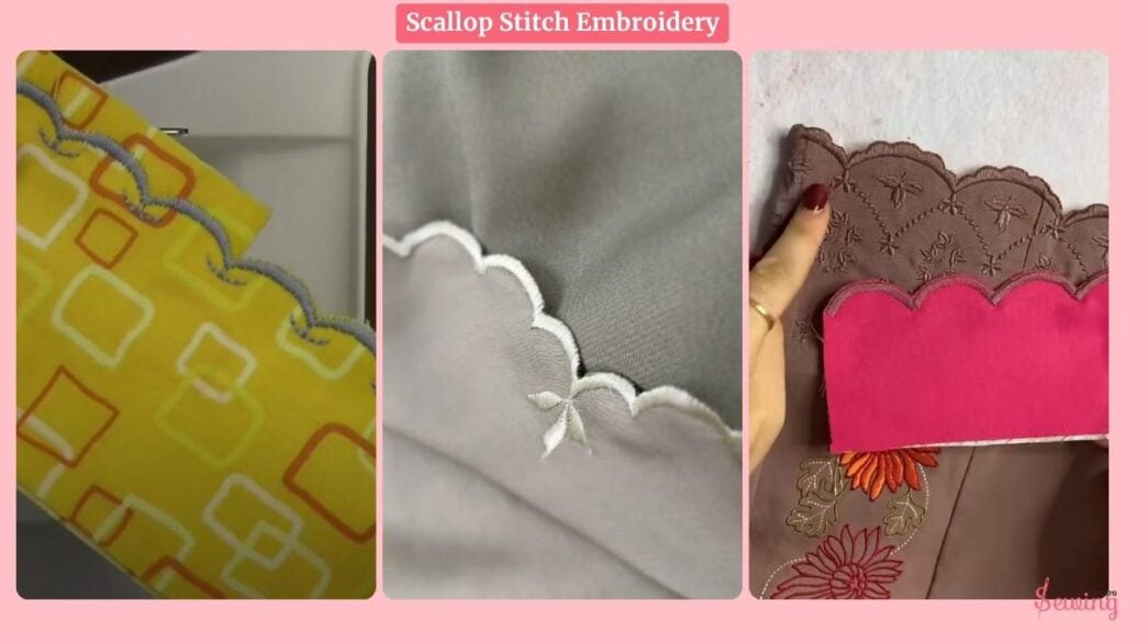 Scallop Stitch Embroidery