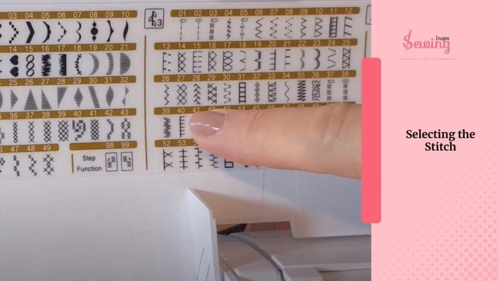 Selecting the Stitch
