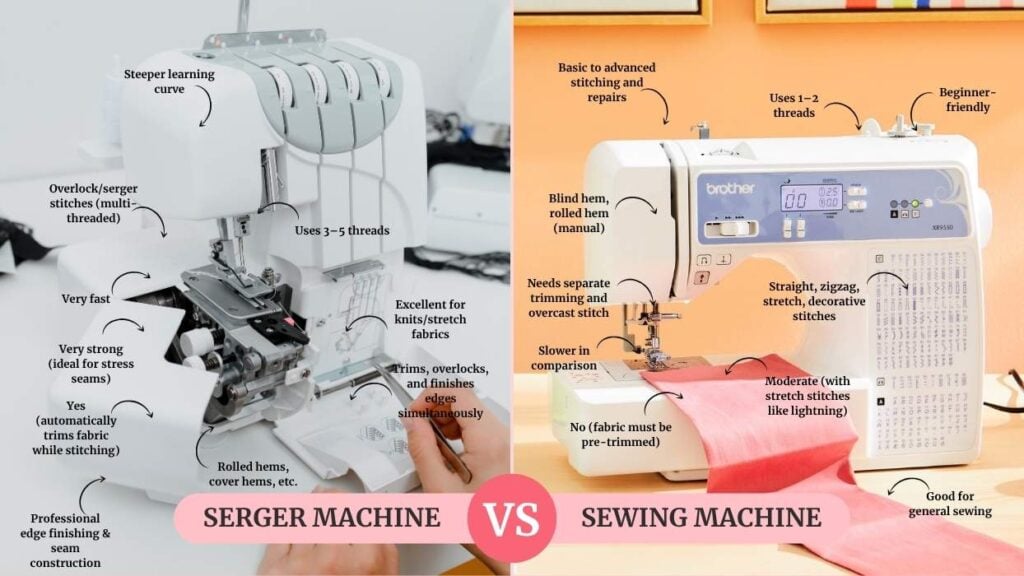 Serger Vs Sewing Machine Stitch