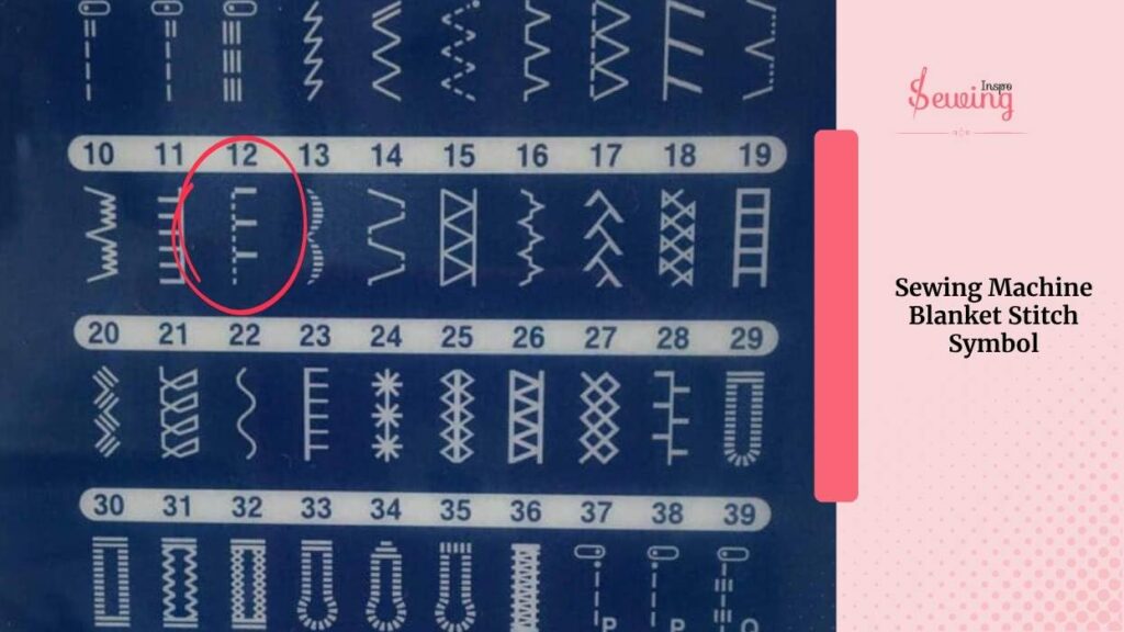 Sewing Machine Blanket Stitch Symbol