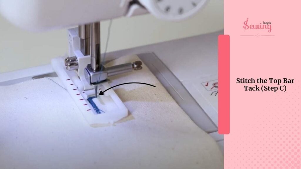 Stitch the Top Bar Tack