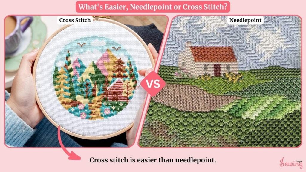 Needlepoint Or Cross Stitch, What's Easier