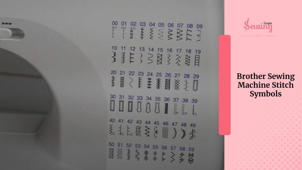 brother sewing machine stitch symbols