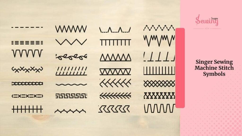 singer sewing machine stitch symbols