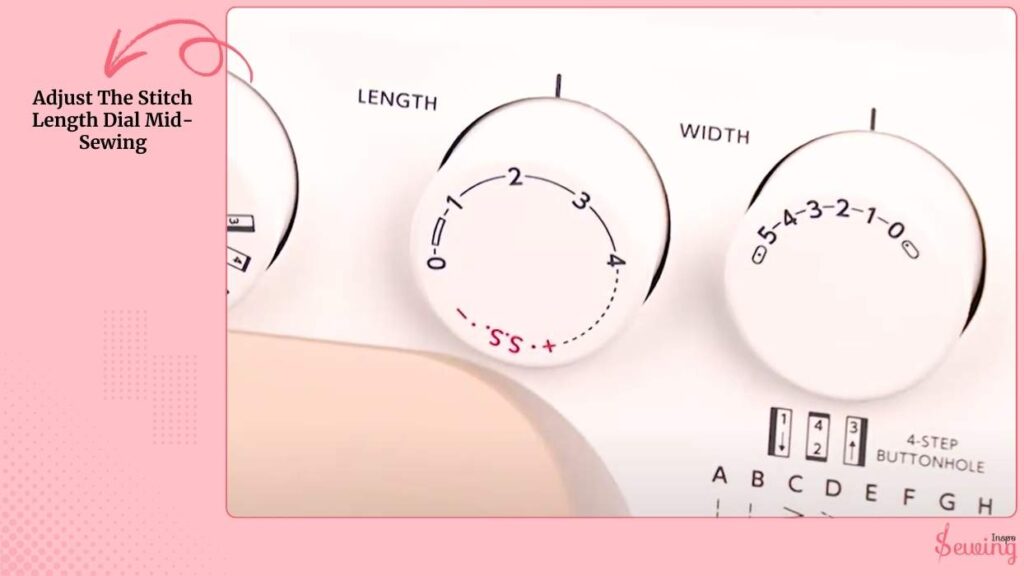 Adjust The Stitch Length Dial Mid-Sewing