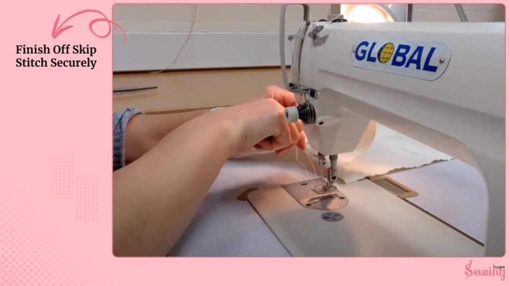 Finish Off Skip Stitch Securely