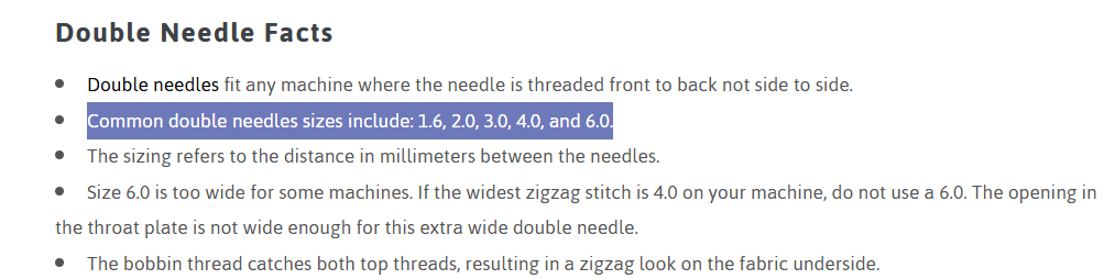 Get A Twin Needle For A Double Lock Stitch