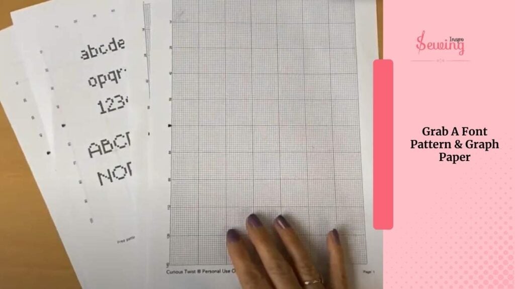 Grab A Font Pattern & Graph Paper