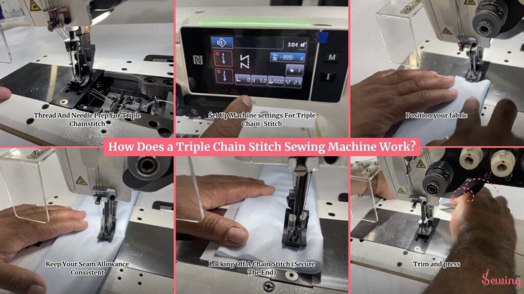 How Does a Triple Chain Stitch Sewing Machine Work
