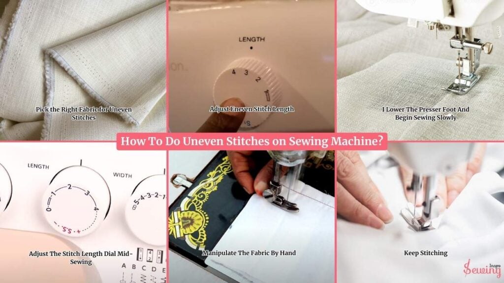 How To Do Uneven Stitches On Sewing Machine