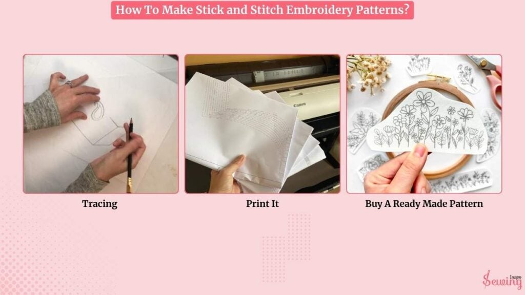 How To Make Stick And Stitch Embroidery Patterns