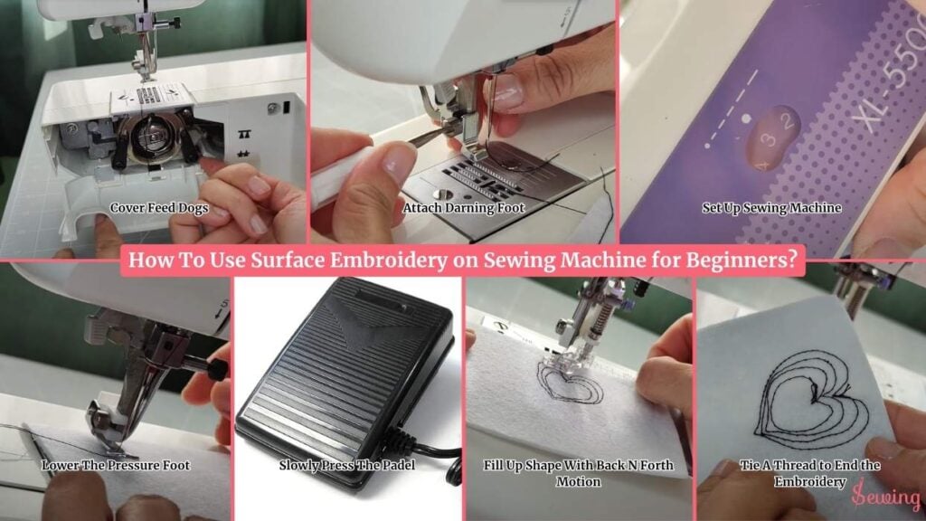 How To Use Surface Embroidery On Sewing Machine For Beginners