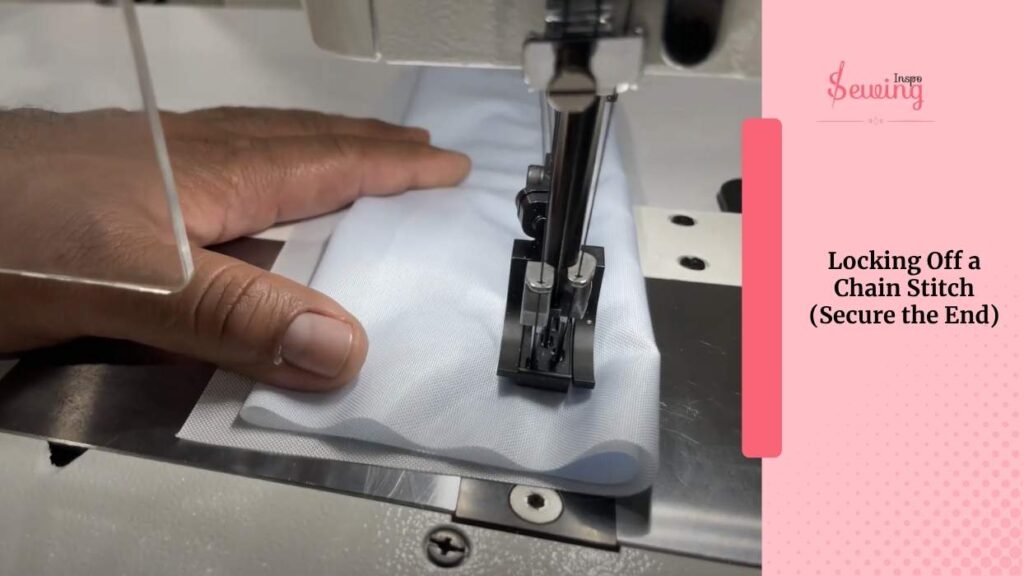 Locking Off A Chain Stitch (Secure The End)