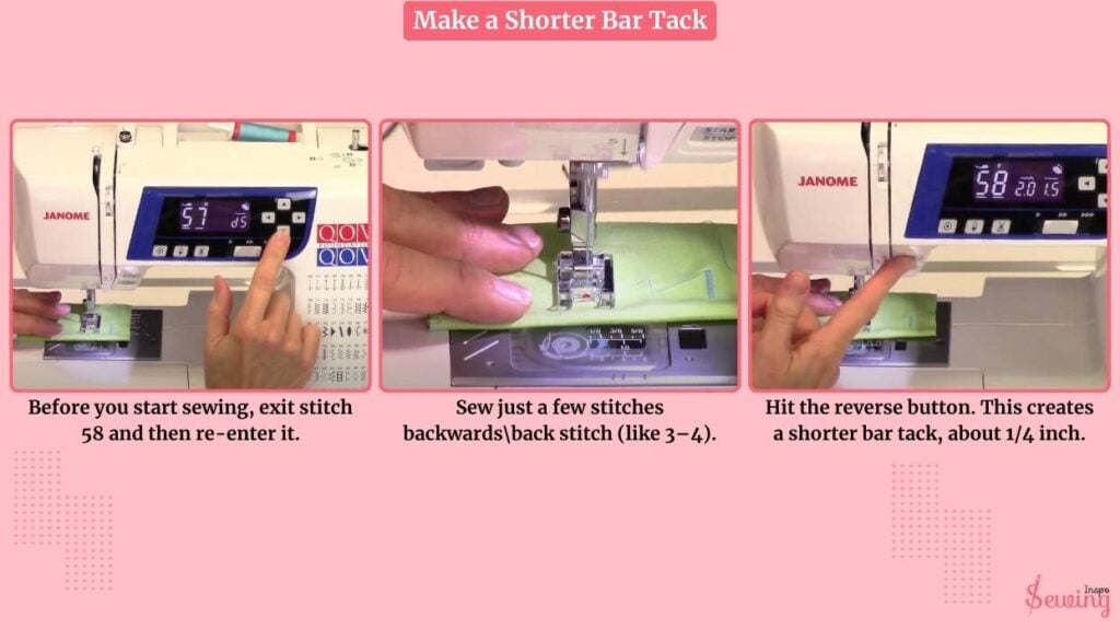 Make a Shorter Bar Tack