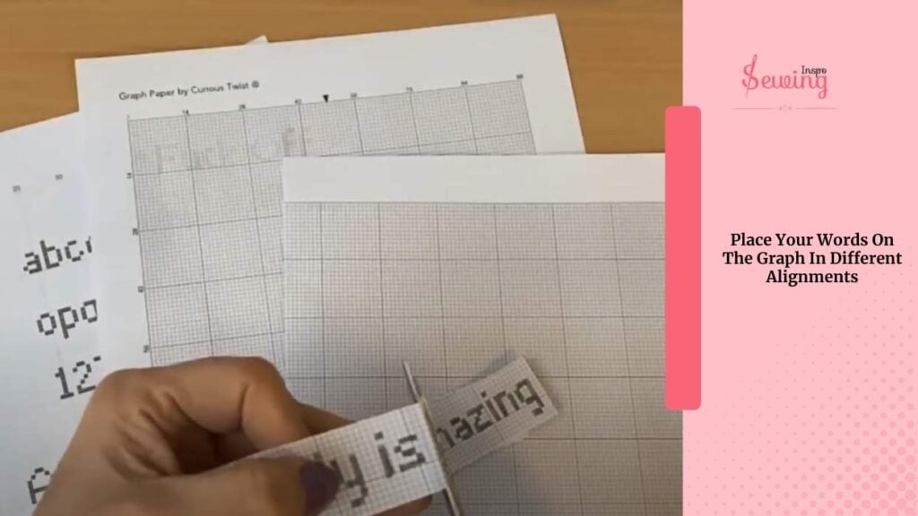 Place Your Words On The Graph In Different Alignments