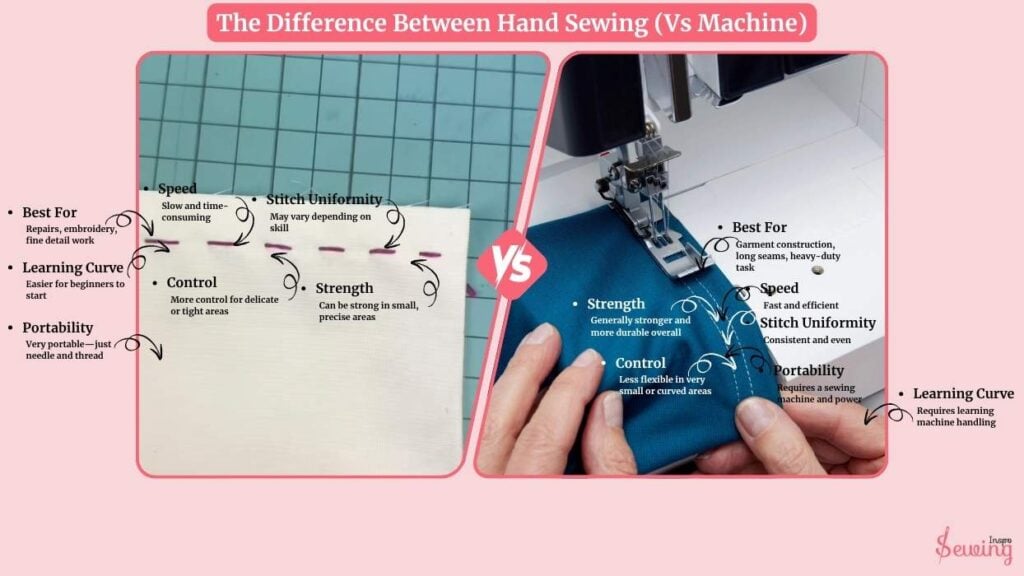The Difference Between Hand Sewing (Vs Machine)