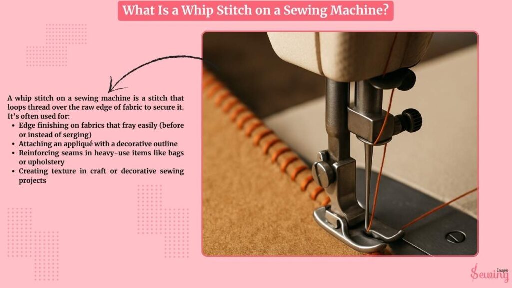 What Is A Whip Stitch On A Sewing Machine