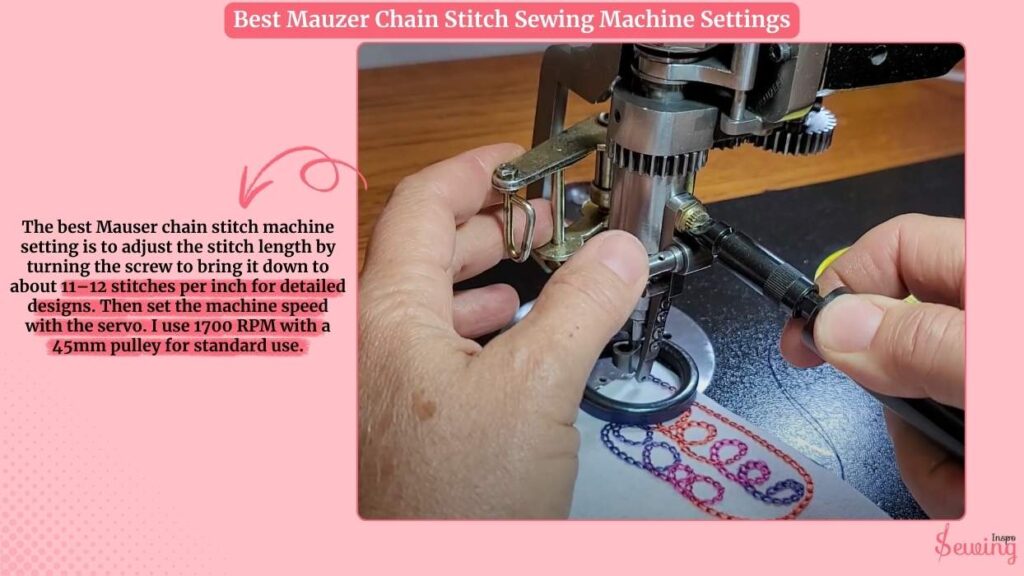 Best Mauzer Chain Stitch Sewing Machine Settings