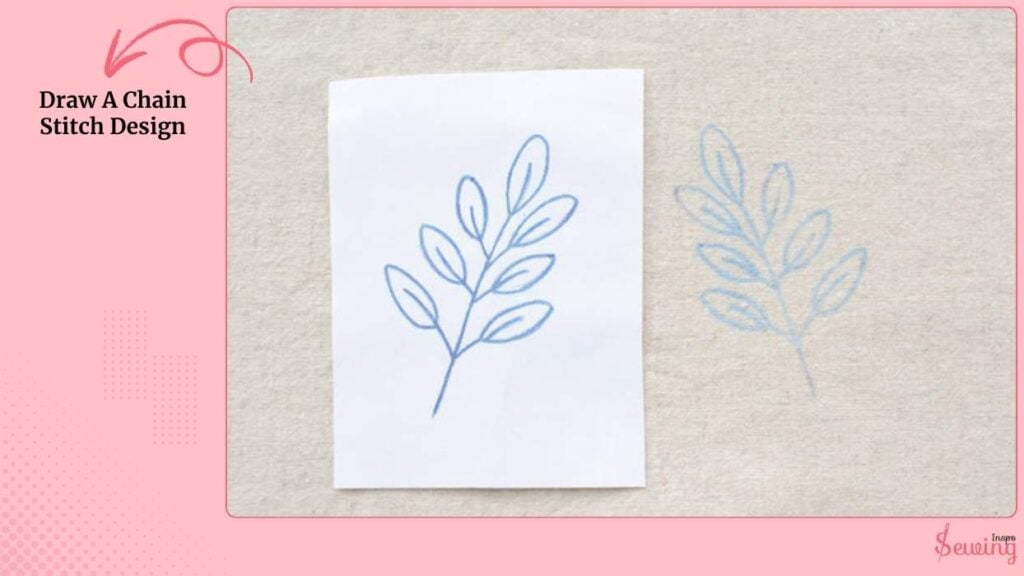 Draw A Chain Stitch Design