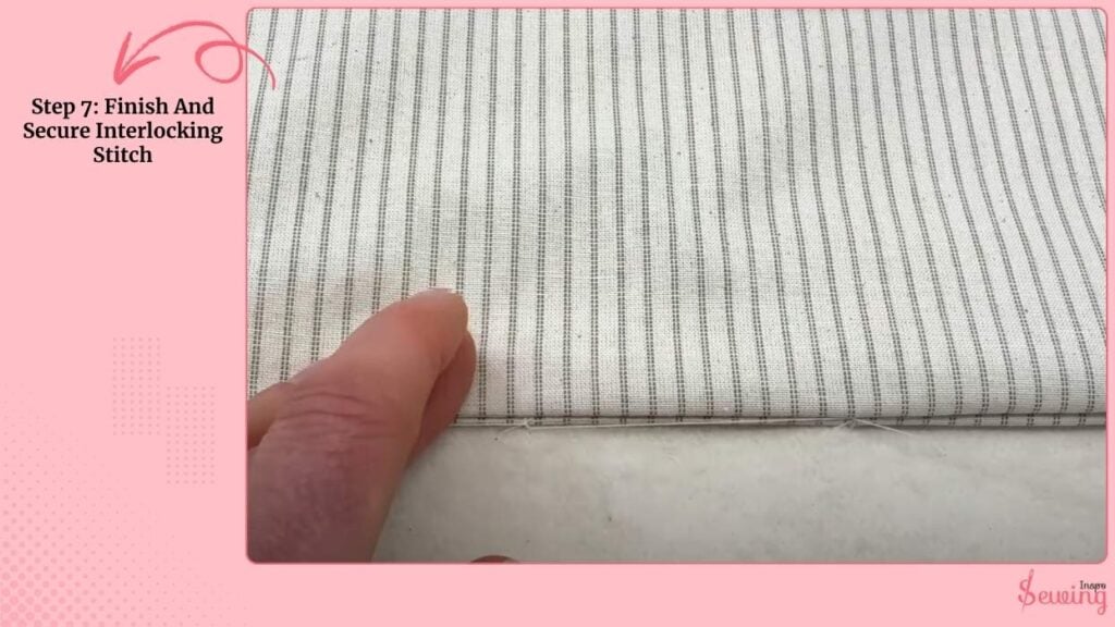 Finish And Secure Interlocking Stitch