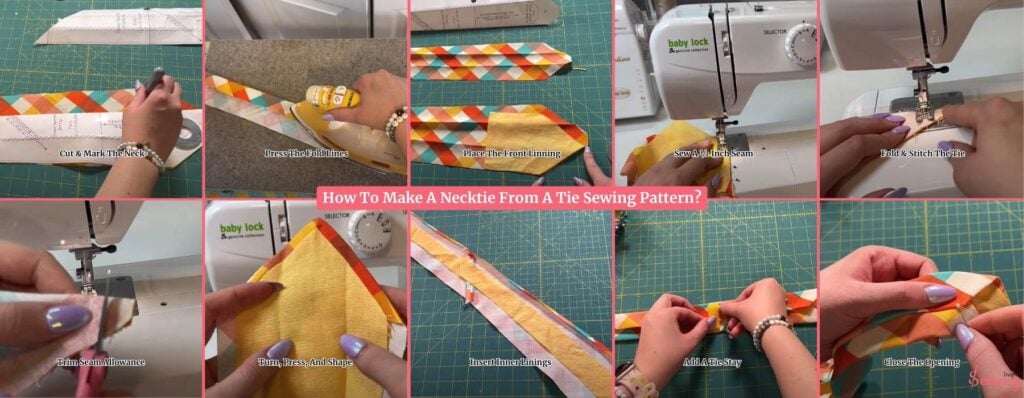 How To Make A Necktie From A Tie Sewing Pattern
