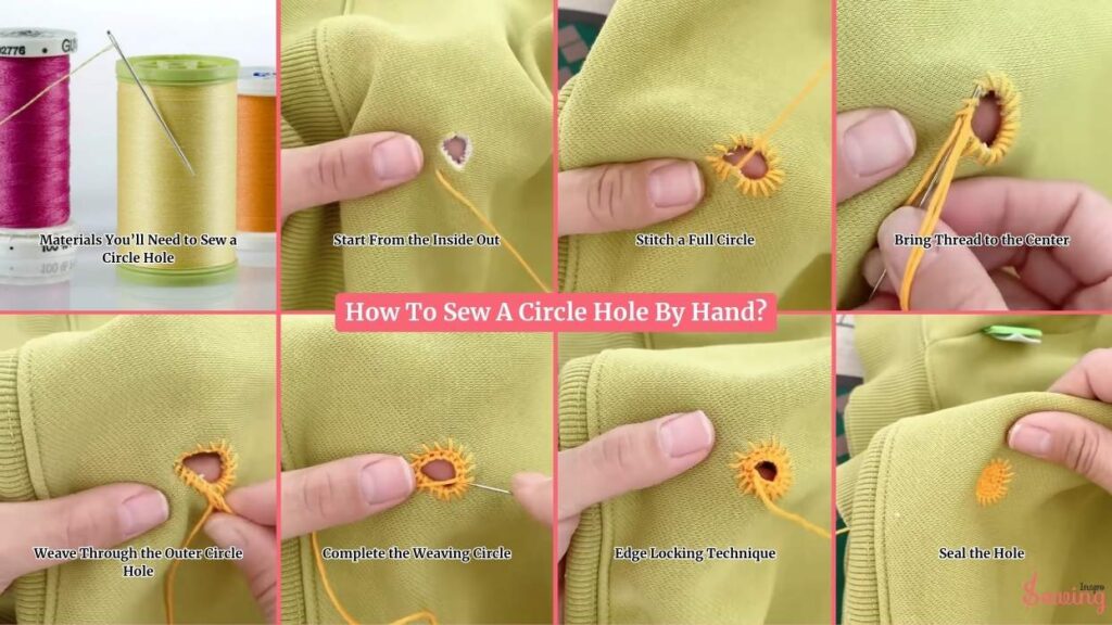 How To Sew A Circle Hole By Hand