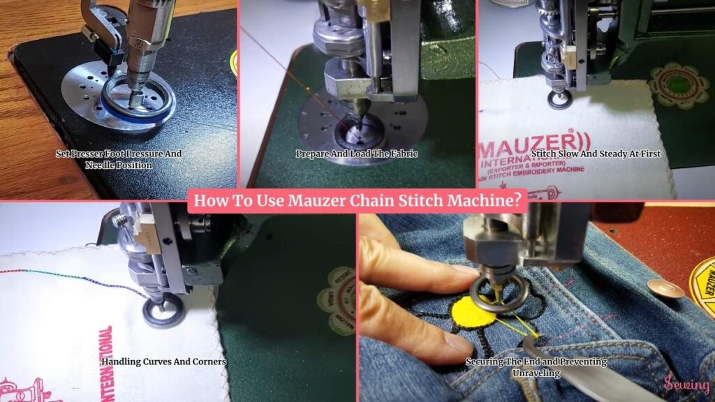 How To Use Mauzer Chain Stitch Machine