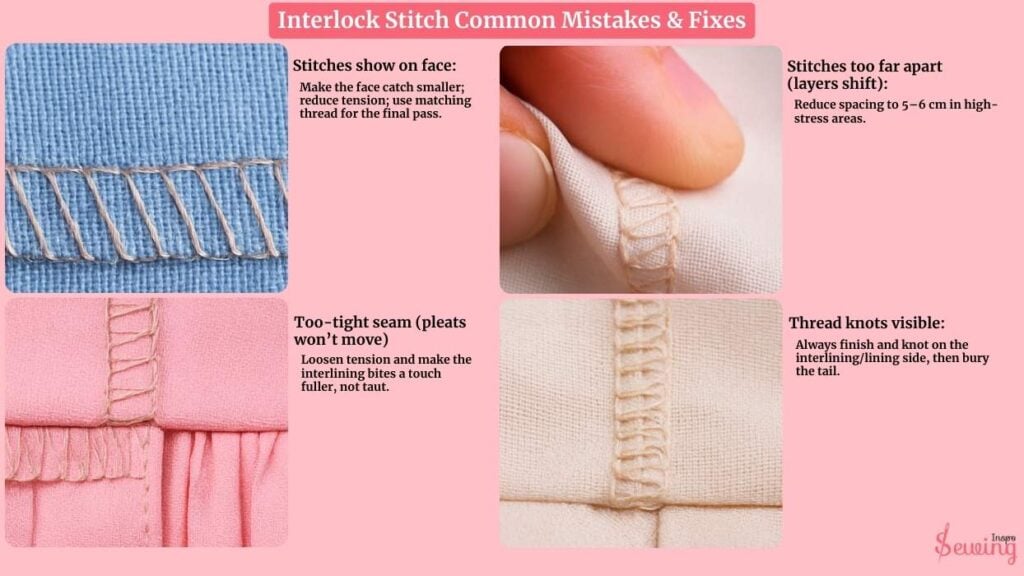 Interlock Stitch Common Mistakes & Fixes