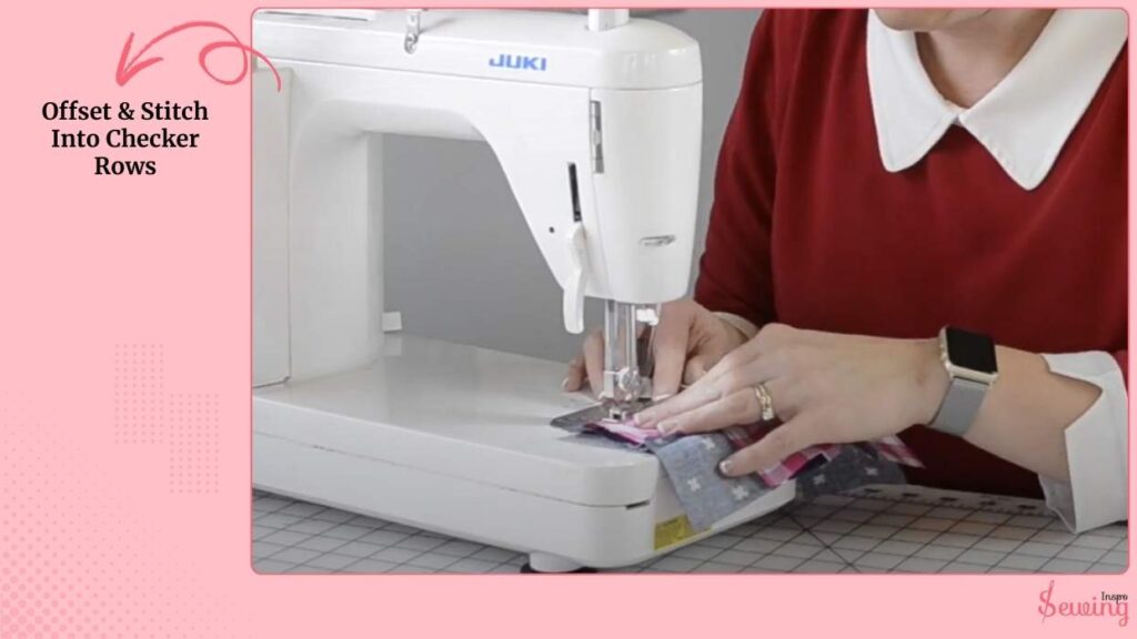 Offset & Stitch Into Checker Rows