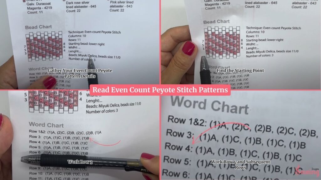 Read Even Count Peyote Stitch Patterns