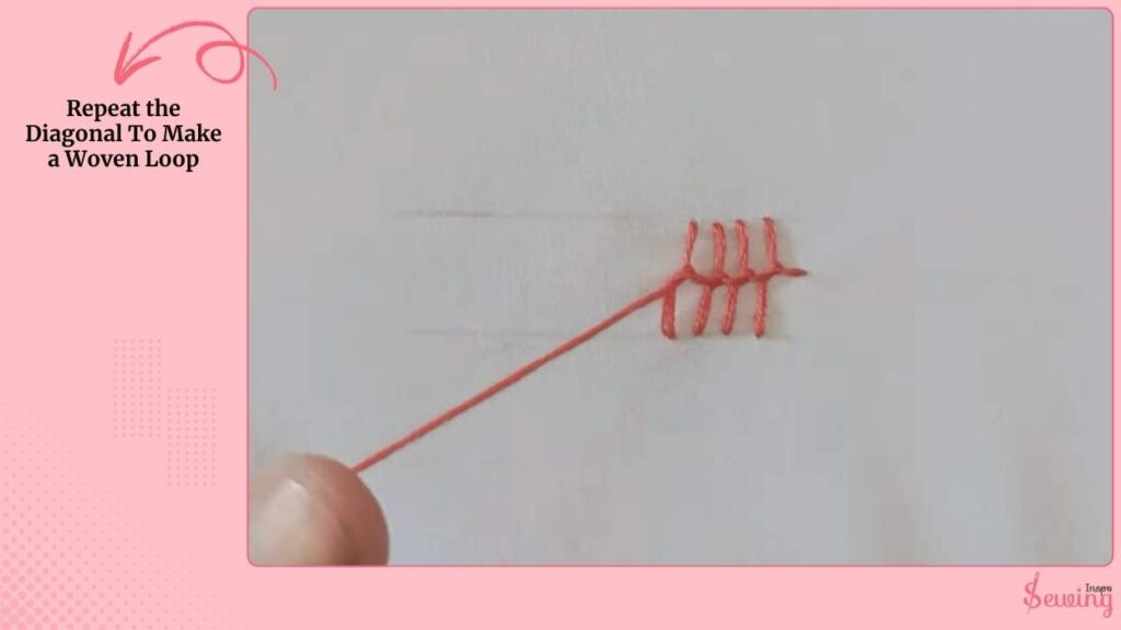 Repeat the Diagonal To Make a Woven Loop