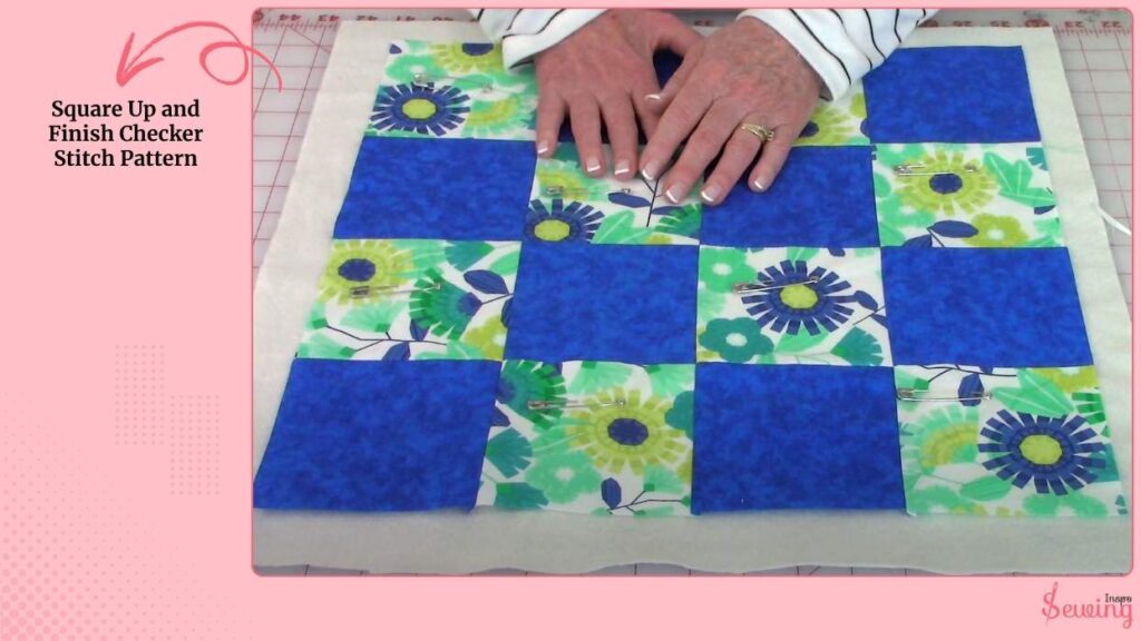 Square Up And Finish Checker Stitch Pattern