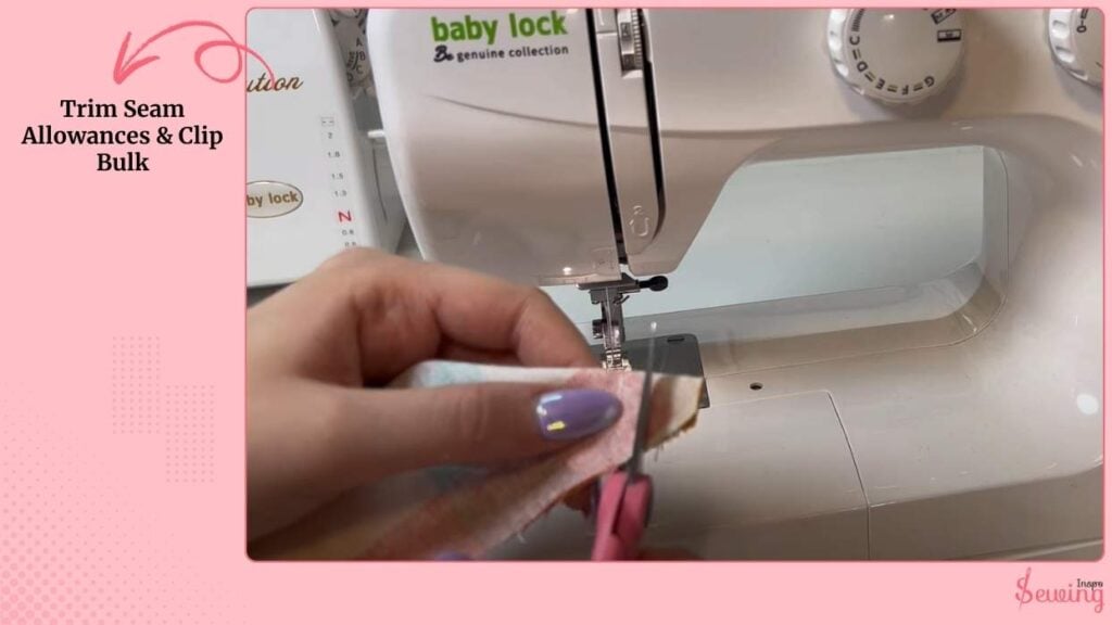 Trim Seam Allowances & Clip Bulk